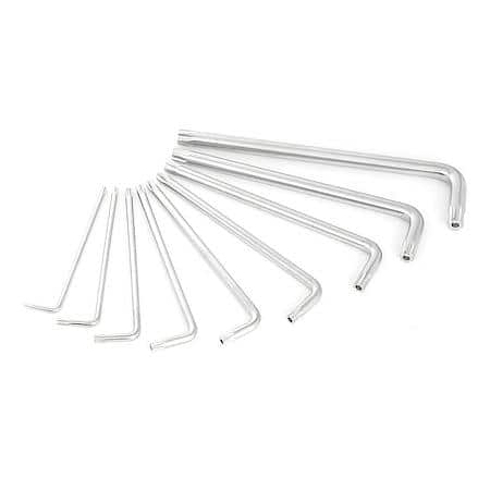 9-Piece Long Arm Star Key Set with Security Shafts