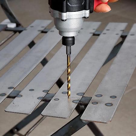 Hex Drill Bit Set: Titanium Coating with 1/4 in. Hex Shank, 14┬┐Piece