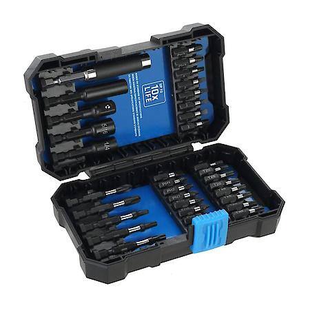 Impact Bit Set: S2 Steel for Heavy┬┐Duty Fastening, 34┬┐Piece