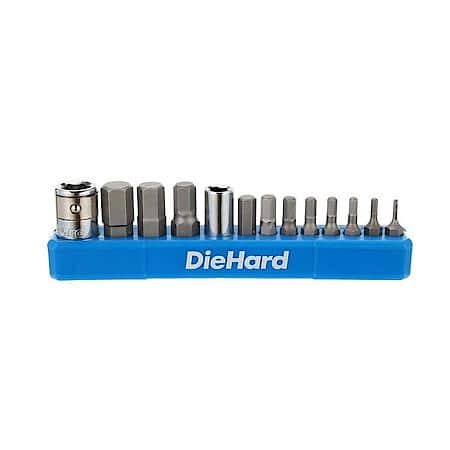 1/4 in. & 3/8 in. Drive Hex Bit Set: S2 Steel, SAE Coverage, 13┬┐Piece