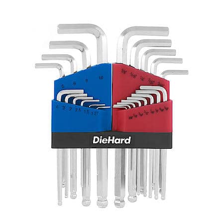 23-Piece Hex Key Set with Ball End & Storage Caddy