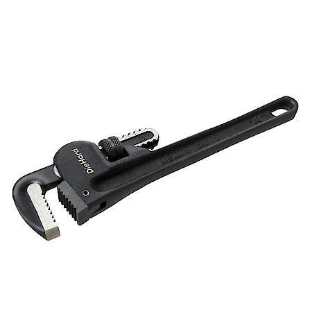 10 in. Pipe Wrench: Adjustable Jaw for Strong Grip on Round Pipes