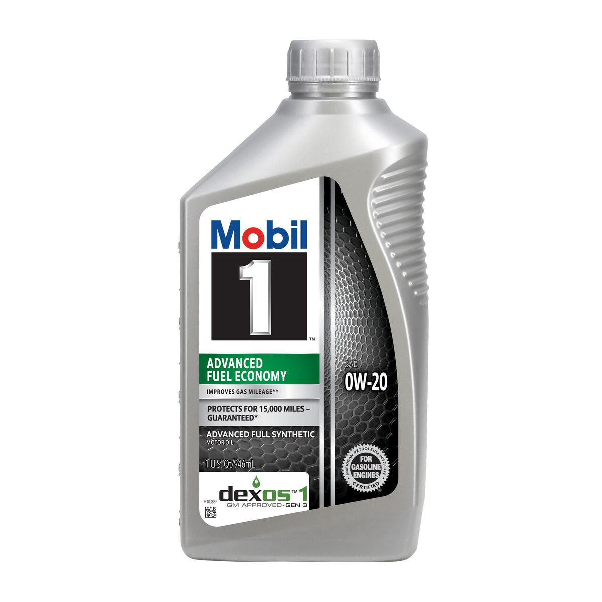 Mobil 1 Advanced Fuel Economy Full Synthetic 0W-20 Motor Oil 1 Quart 124184 (1/7)
