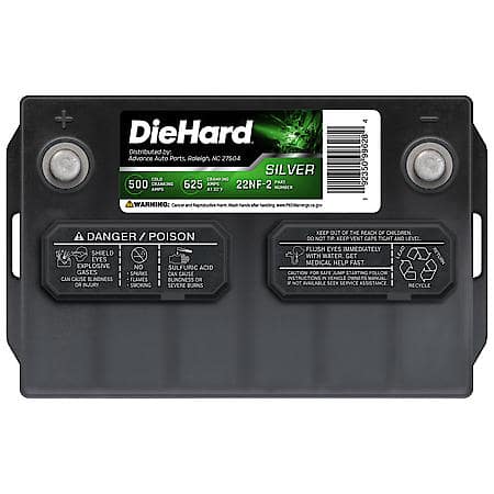 Battery : 22NF Group Size, 500 CCA, 625 CA, 85 Minute Reserve Capacity, Reliable Starting Power