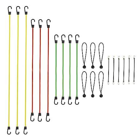 20 Piece Standard Bungee Value Pack Assortment