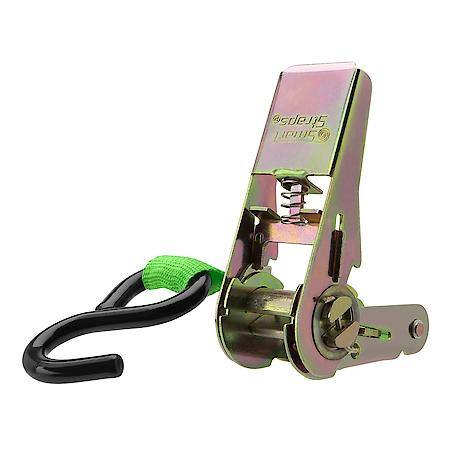 10' 900 lbs Standard Ratchet Tie Down 4 Pack Green