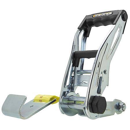 27' 10,000 lbs RatchetX Ratchet Tie Down with Flat Hooks 1 Pack Yellow