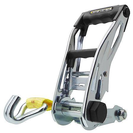 27' 10,000 lbs RatchetX Ratchet Tie Down with "J" Hooks 1 Pack Yellow