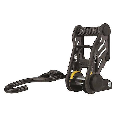 10' 1500 lb Tactical Ratchet Tie Down 2 Pack Gray