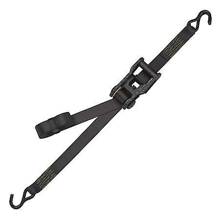 14' 5000 lb Tactical Ratchet Tie Down 2 Pack Gray