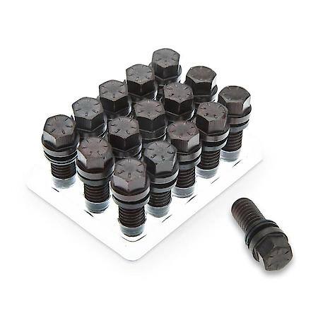 Wedge-Locking Header Bolts, 3/8"-16 Thread Diameter, 1" Long, 16 Bolt Set