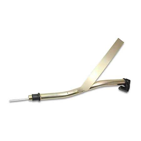 GM Powerglide Locking Transmission Dipstick, Natural finish; Short
