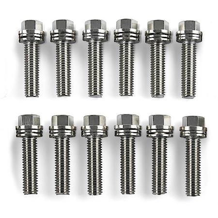 Wedge-Locking Header Bolts; M8, 1.181" Long, 12 Bolt Set