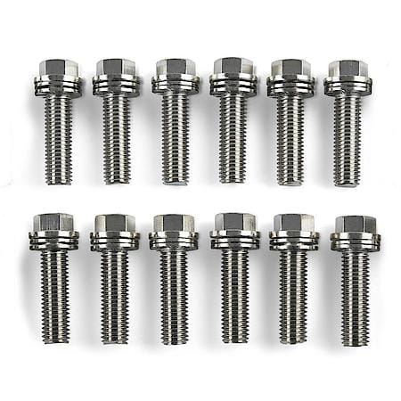 Wedge-Locking Header Bolts; M8, 0.984" Long, 12 Bolt Set