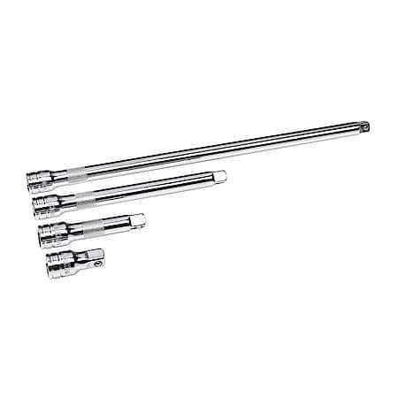 4-Piece 3/8" Drive Extension Bar Set with Knurled Grip