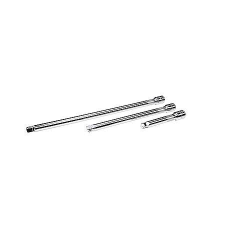3-Piece 1/2" Drive Wobble Extension Bar Set with Knurled Grip