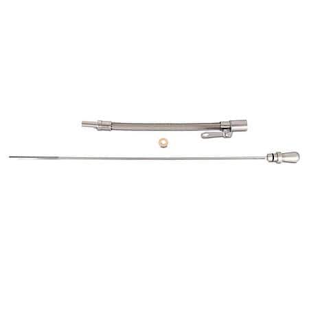 Flexible Stainless Steel Dipstick; 5/8"-18 Thread, For Ford 289-302-351W Engines