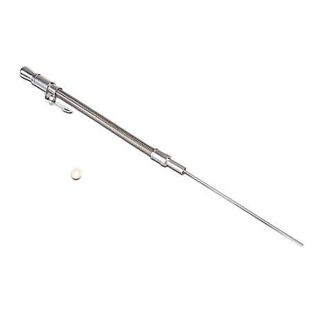Flexible Stainless Steel Dipstick; 5/8"-18 Thread, For Ford 289-302-351W Engines