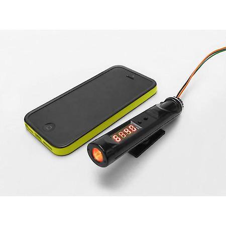 Digital Mini RPM Shift Light, 100 to 12k RPM Ranges; 1-12 cylinder range, Detachable Mount