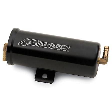 Radiator Overflow Canister, Billet Aluminum, Black Finish