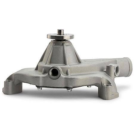High-Flow Mechanical Water Pump, Short Style, Satin Finish; Aluminum, Fits Chevy Big Block Mark IV