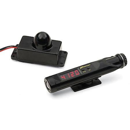 Wireless Digital Mini RPM Shift Light, Black, 100 to 12,000 RPM Ranges, Detachable Mount