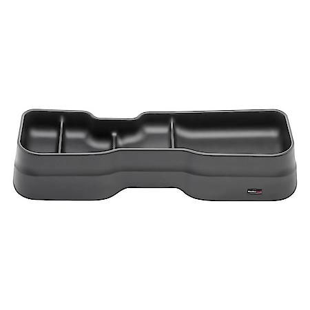 Under 2Nd Seat, 1 To 3 Compartments, Built-In Dividers, Black, Plastic