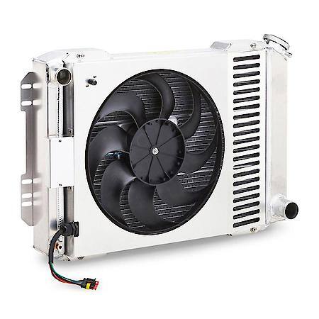 Slim-Fit Radiator System, Mopar 1970-74 E-Body, 60-88 A/B-Body, Manual Trans