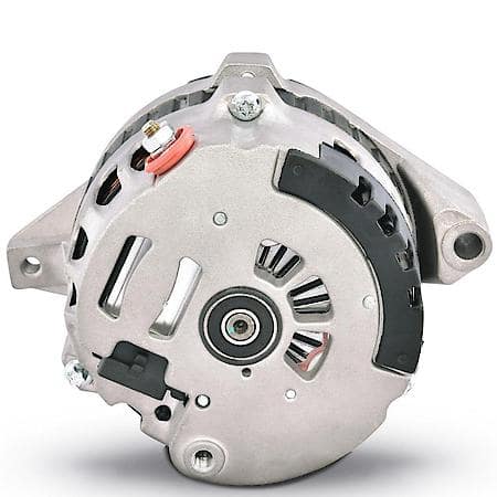 CS130 Alternator,160AMPáSatin, 1Wire;GM CS130 Style;w/Int Reg,V-Pulley & Ext.Fan