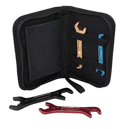 Aluminum AN Wrench Set, Sizes 6AN, 8AN, 10AN, and 12AN, 4 piece set