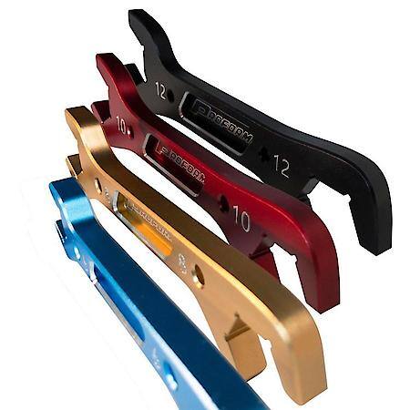 Aluminum AN Wrench Set, Sizes 6AN, 8AN, 10AN, and 12AN, 4 piece set