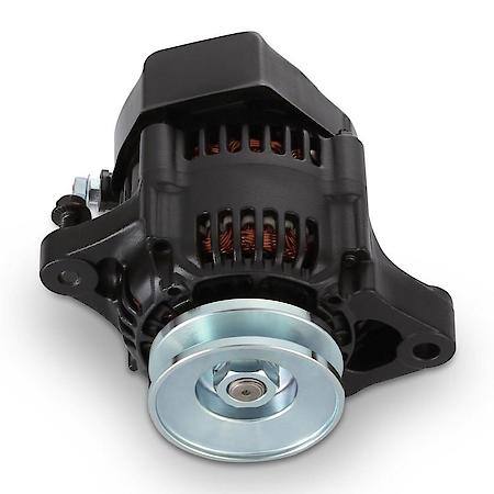 50 AMP Mini AlternatoráBlk Crinkle,1Wire; Univ; 6 Lbs 96mm Dia Housing, V-Pulley