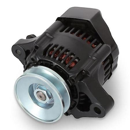 50 AMP Mini AlternatoráBlk Crinkle,1Wire; Univ; 6 Lbs 96mm Dia Housing, V-Pulley