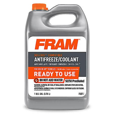 Antifreeze & Coolant: 50/50 Ready-to-Use, Dex-Cool Compatible, Corrosion Protection, 1 Gallon