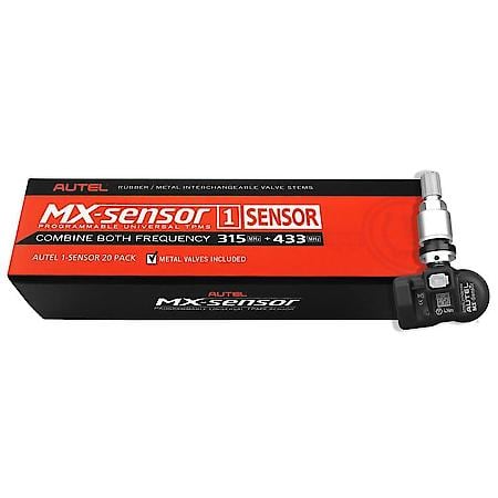 MX-Sensor 1-SensorM: TPMS Sensors With Metal Valve Stems, Bulk Box (20-Pack)