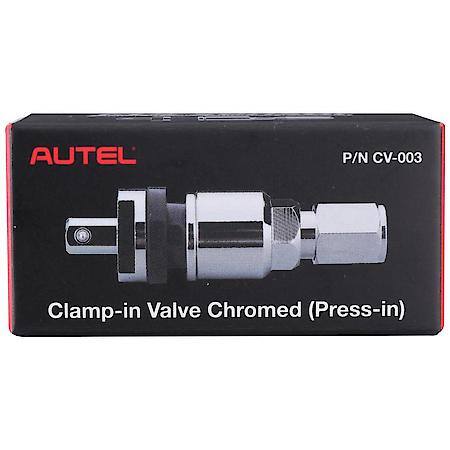 Chrome Metal Press-in Valve for 1-Sensor
