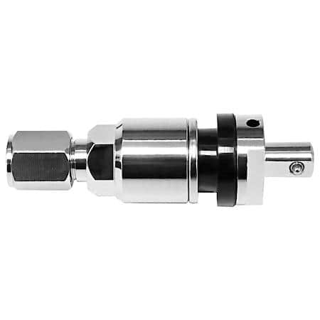 Chrome Metal Press-in Valve for 1-Sensor