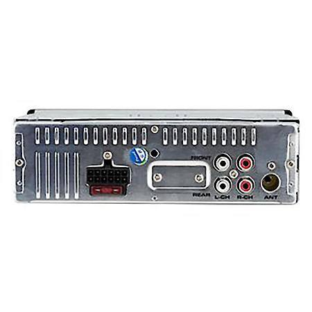 Single Din Car Stereo: Digital Media Player, RGB Custom Color Illumination, Bluetooth, Hands Free