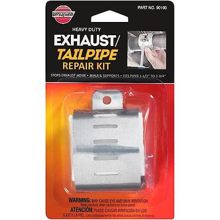 Heavy Duty Exhaust & Tailpipe Repair Kit with Steel Clamp and Ceramic Gasket