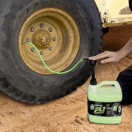 2-in-1 Tire & Tube Sealant: Seals For 2 Years, Stops Leaks, Prevents & Repairs Flat Tires, 1 Gallon