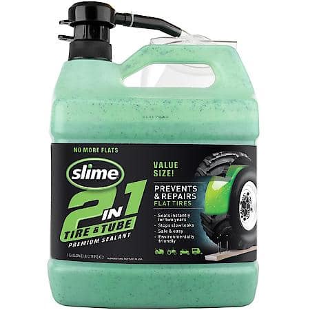 2-in-1 Tire & Tube Sealant: Seals For 2 Years, Stops Leaks, Prevents & Repairs Flat Tires, 1 Gallon
