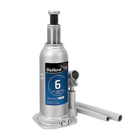 6 Ton Hydraulic Bottle Jack, Lifting Range, 8.27 in to 16.02 in