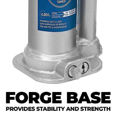 2 Ton Hydraulic Bottle Jack, Lifting Range, 7.01 in to 13.31 in