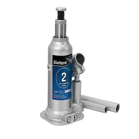 2 Ton Hydraulic Bottle Jack, Lifting Range, 7.01 in to 13.31 in