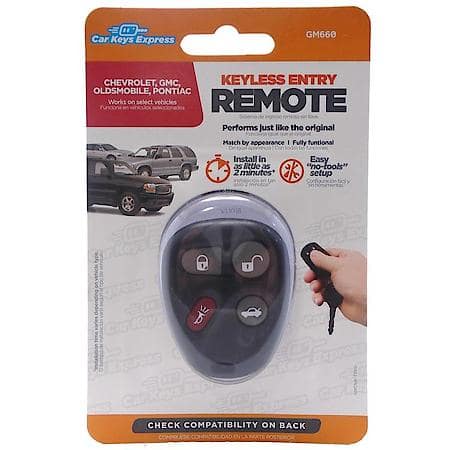 GM Keyless Entry Remote - 4 Button with Trunk