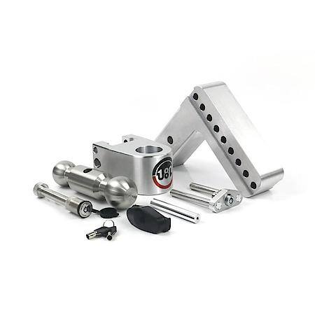 180 Hitch 6, Drop w/ Stainless Steel Combo Ball 18,500LBS GTW+Receiver Pin