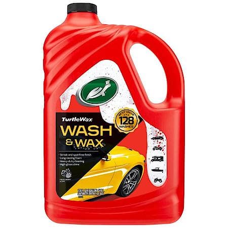 Wash and Wax; Streak and Spot Free Finish, 128 oz.
