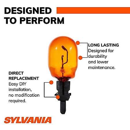 4257NA Long Life: Amber Mini Bulb, Standard Performance, 2 Pack