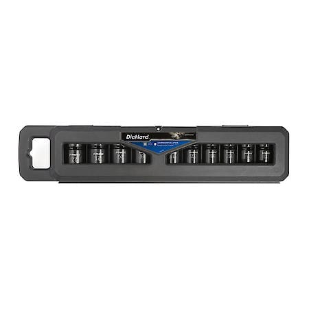 1/2" Drive 6-Point Impact Socket Set, Metric, 10-Piece