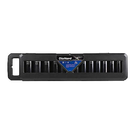 1/2" Drive 6-Point Deep Impact Socket Set, Metric, 12-Piece